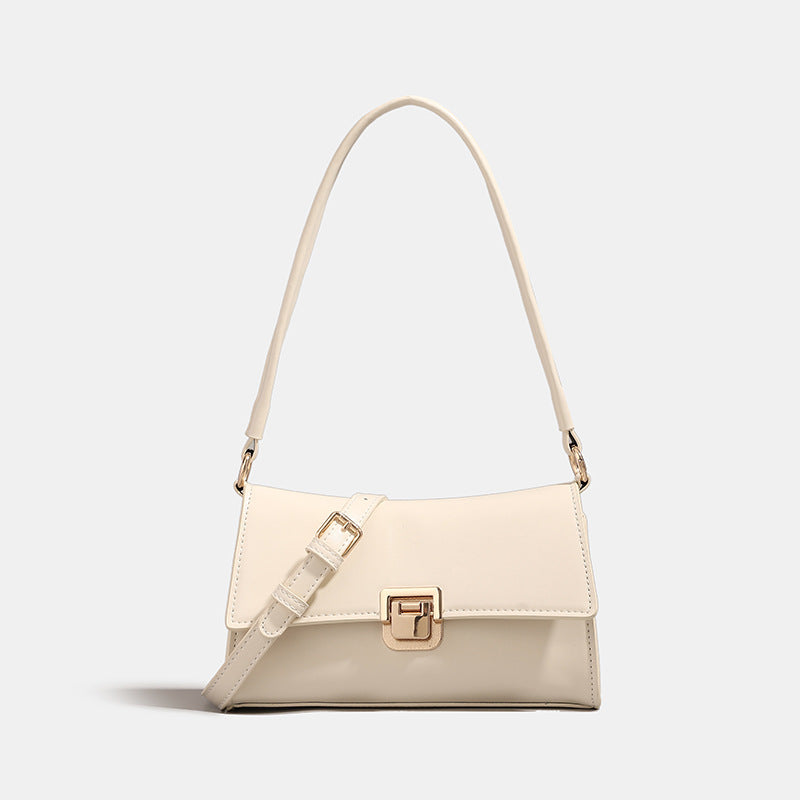 Style Retro Simple Baguette Underarm Design Women's Shoulder Bag