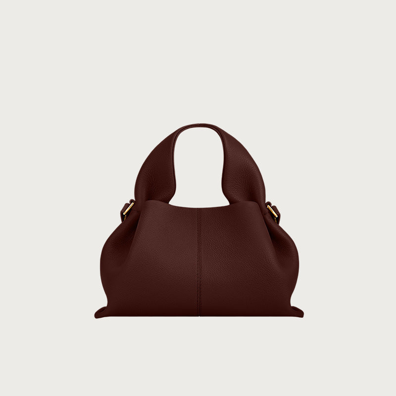 Pauline Cloud French Cowhide Design Dumpling Portable Women's Messenger Bag