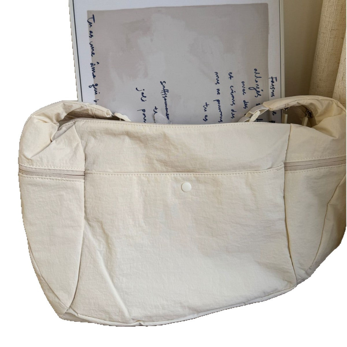 Women's & Men's Large Croissant Dumpling Capacity Versatile Lightweight Tote Bag