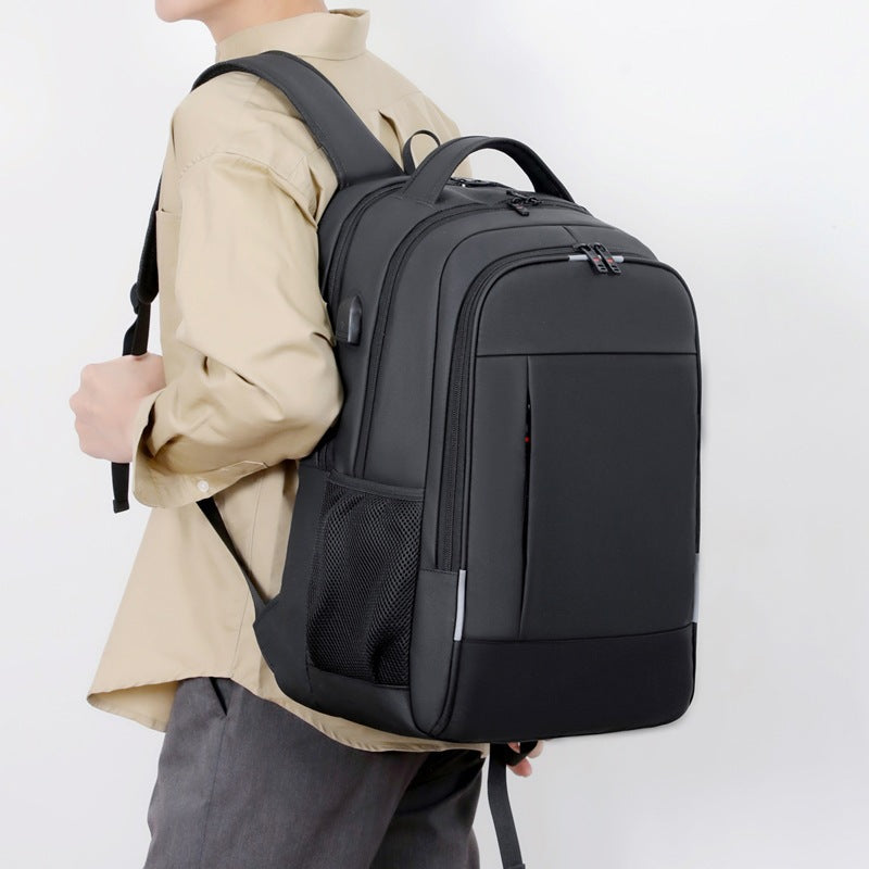 Men's Solid Color Large Capacity High Backpacks
