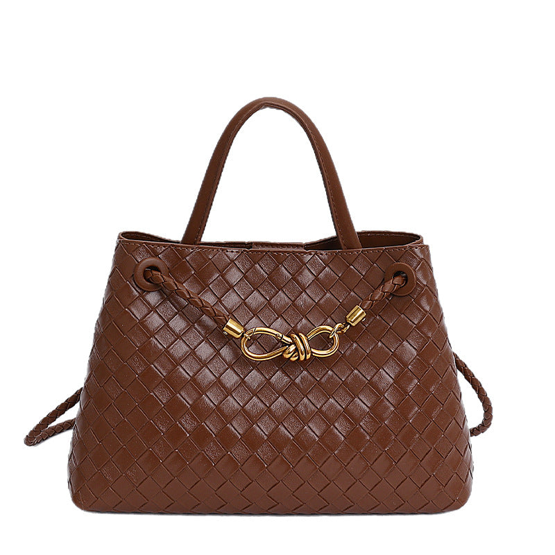 Capacity Totes High Sense Woven Retro Women's Messenger Bag