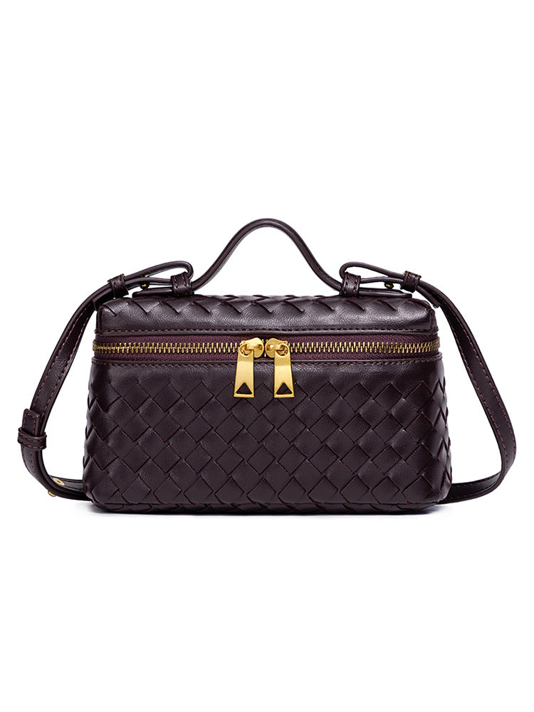 Hand-woven Fashion Lunch Box Practical Trend Women's Shoulder Bag