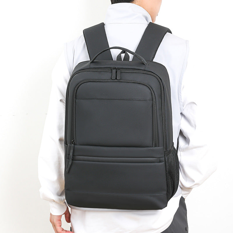 Men's Large Capacity Waterproof Simple Commuter Business Backpack