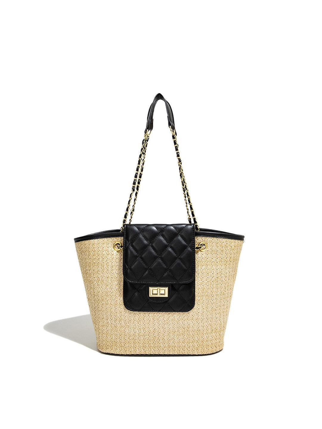 Women's Capacity Straw Woven Fashion Beach Korean Style Bucket Bag