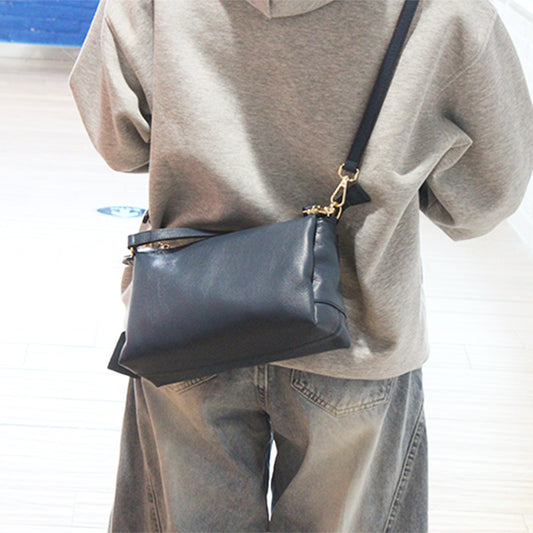 Korean Style Versatile Soft Leather High-grade Women's Messenger Bag