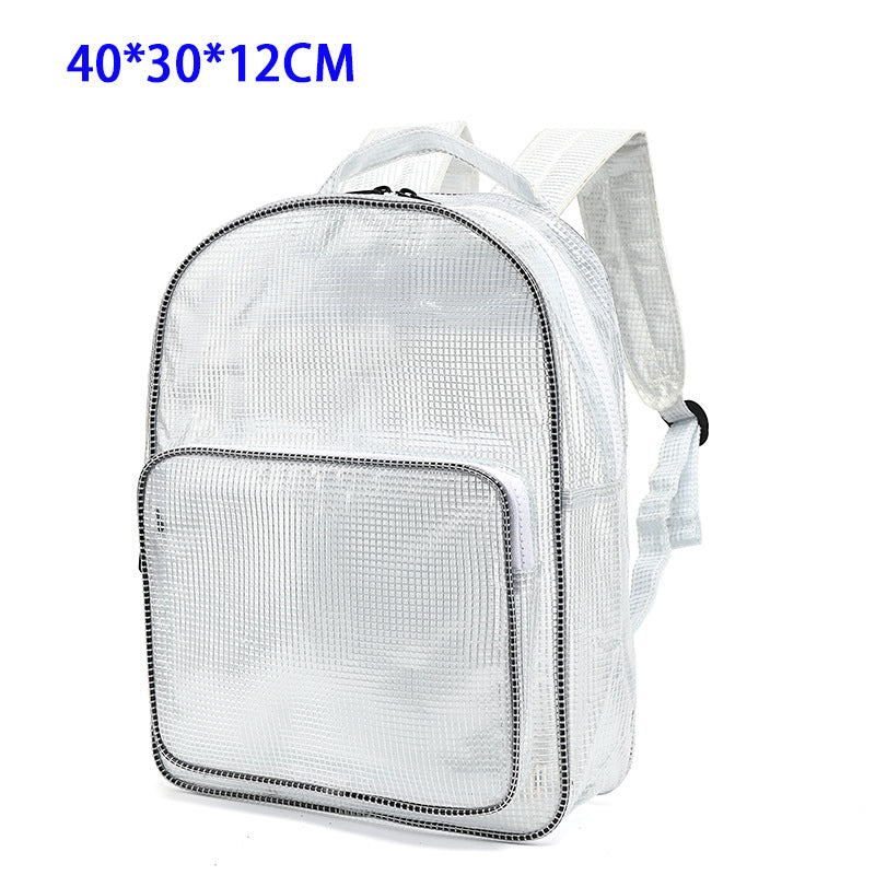 Slouchy Transparent Mesh Kit Clean Room Backpacks