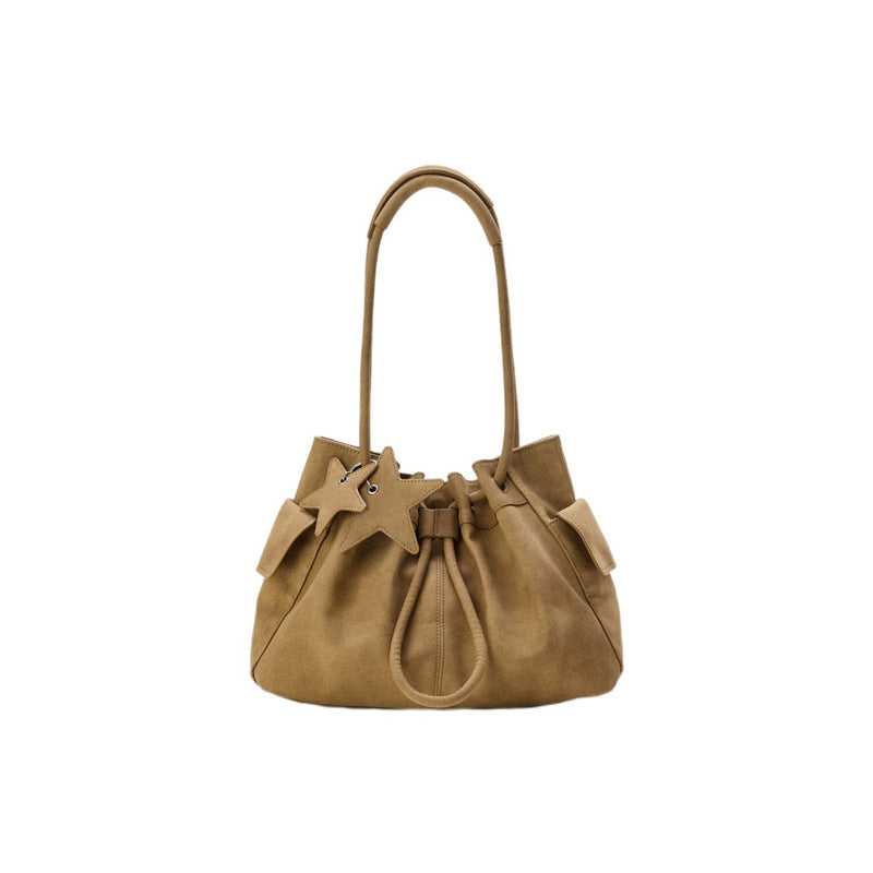 Women's Large Capacity Hand-held Niche High Sense Beam Tote Bag
