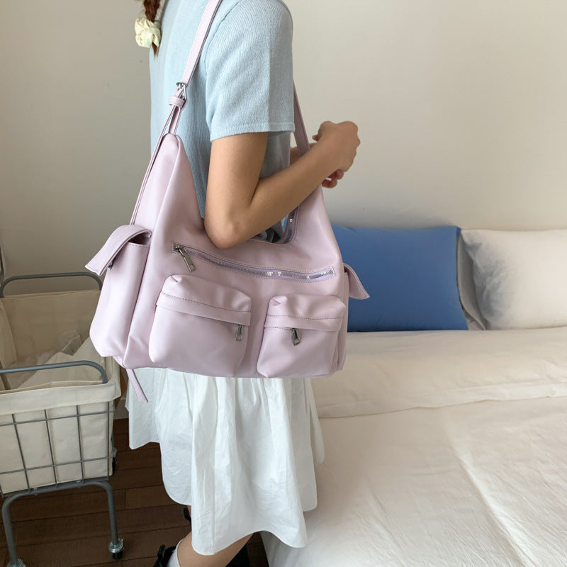 Women's Fashionable Large Capacity Portable Motorcycle Fashion Korean Style Bags