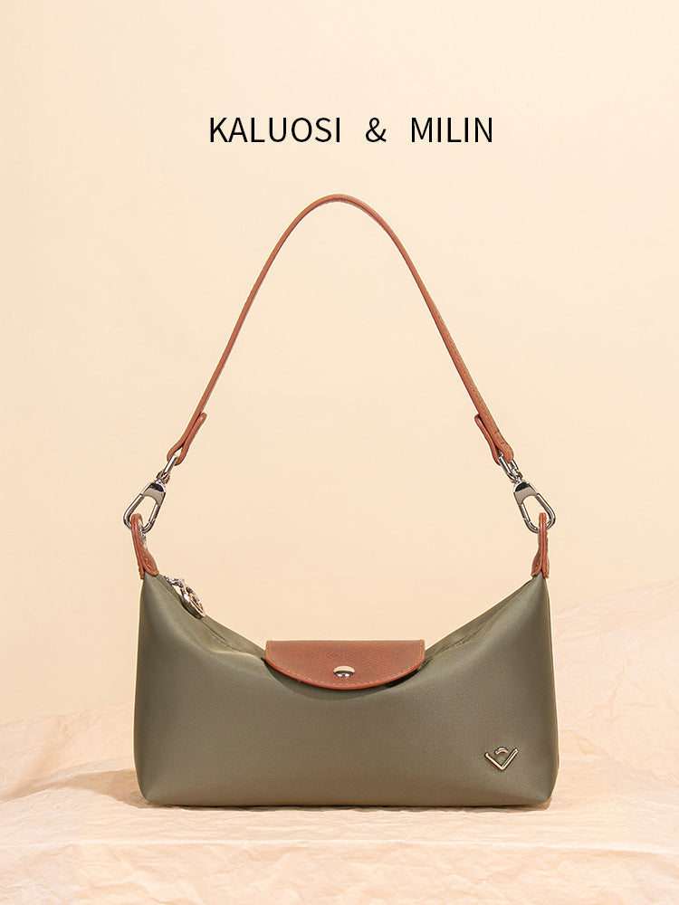 Women's Nylon Oxford Cloth Dumpling Making Fashion Simple Baguette Underarm Women's Shoulder Bag