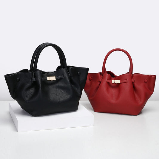 Women's Style Fashion Pleated Commuter Wings Simple Western Tote Bags