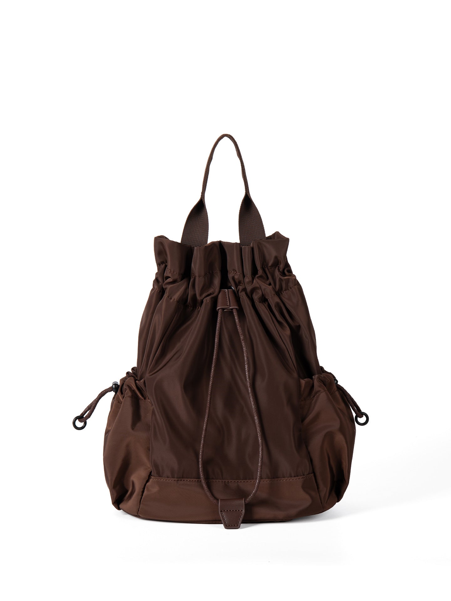 Nylon Drawstring Design Lightweight Female College Class Commute Leisure Backpacks