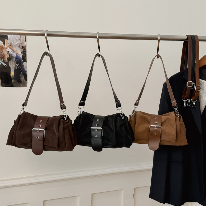 Style Simple Loose One Commute Baguette Underarm Bag