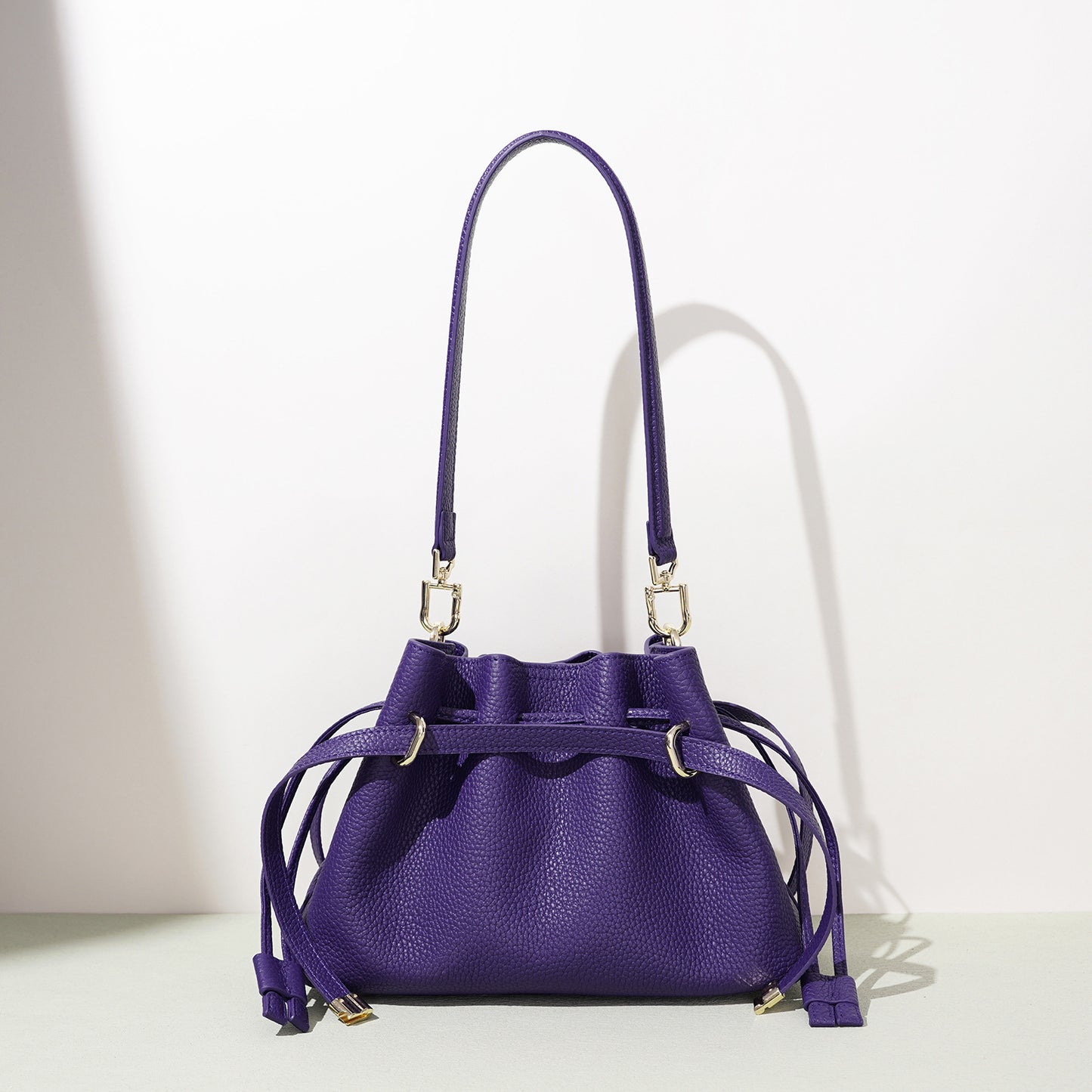 Women's Korean Style Design Exquisite High-grade Lucky Drawstring Classic Shoulder Bags