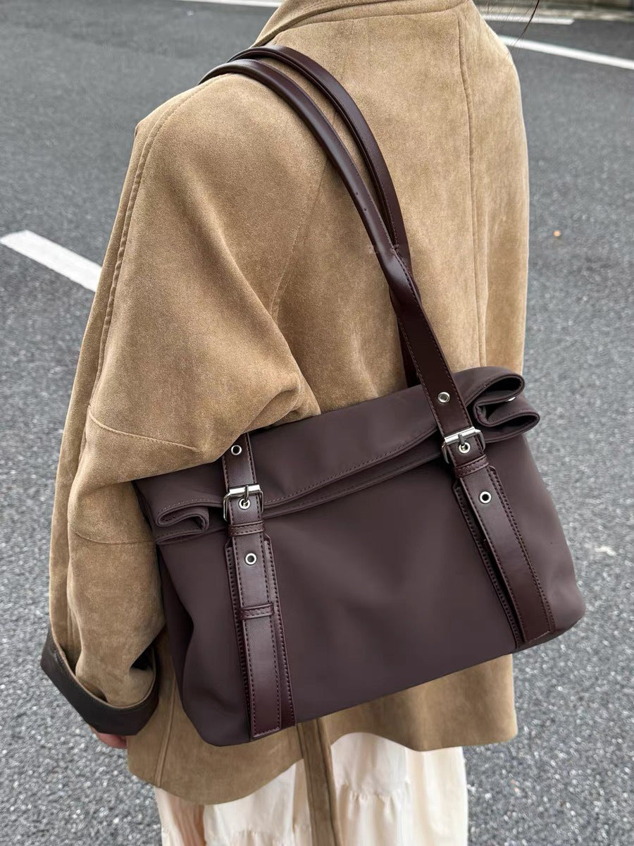 Women's Affordable Luxury Fashion Versatile High Quality Commuter Underarm Minority Stitching Bags