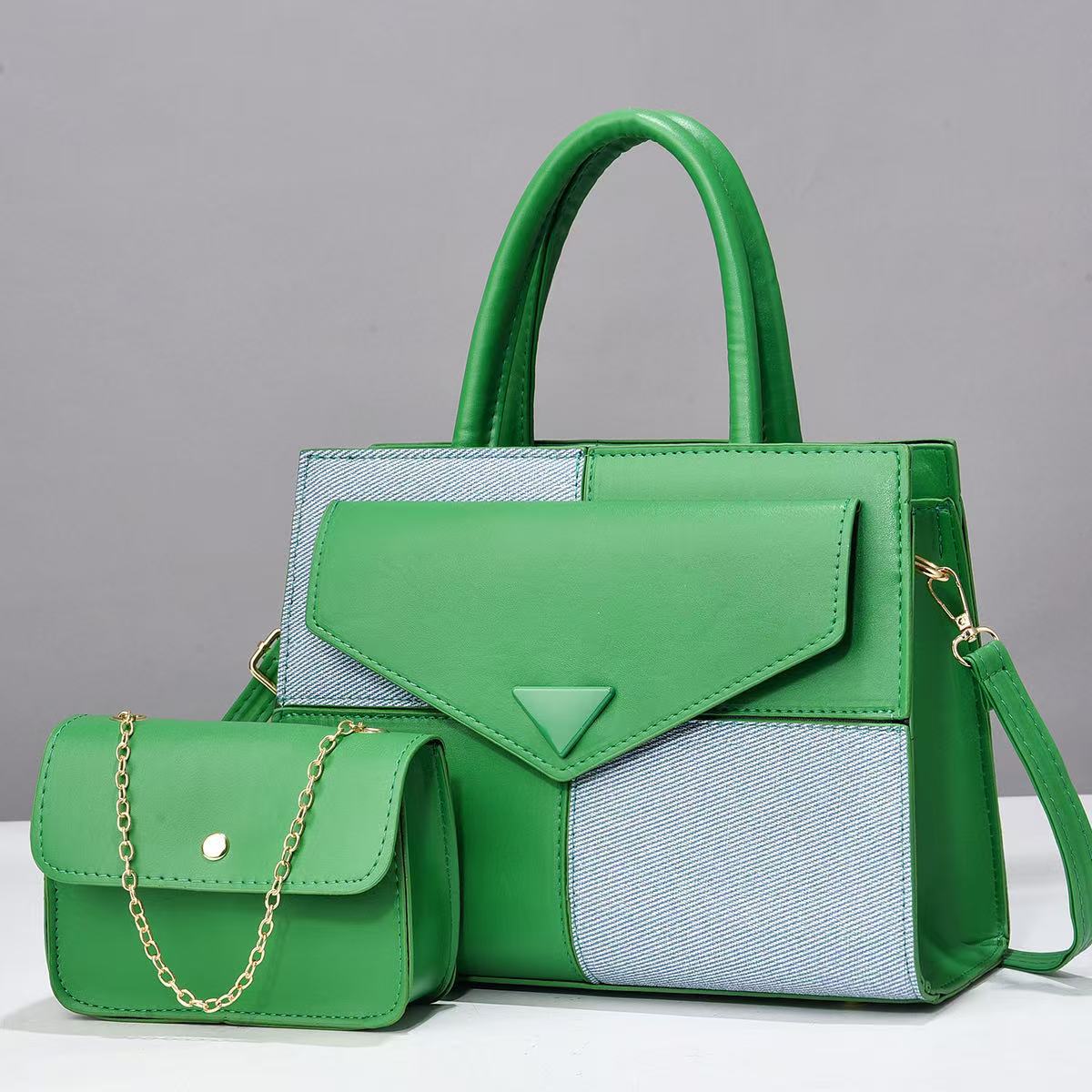 Patchwork Contrast Color Good-looking Light Luxury Women's Shoulder Bag