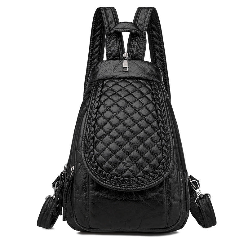 Women's Multifunctional Soft Leather Korean Fashion Women's Backpack