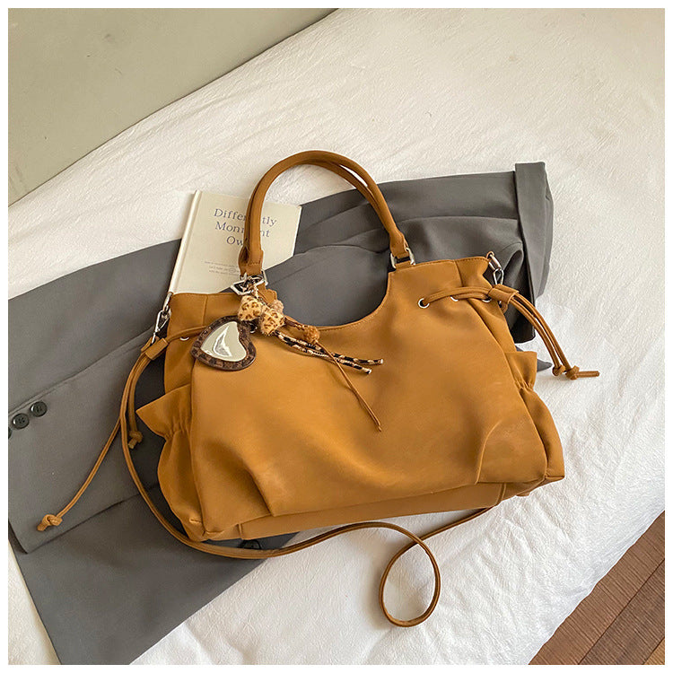 Women's Retro Large Capacity Winter Korean Fashion Tote Bags