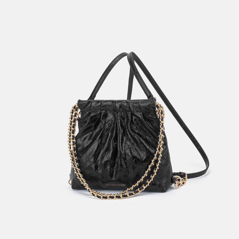 Female Hobo Versatile Chain Rhombus Fashion Backpacks