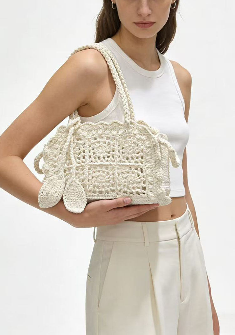 Women's Hand-woven Fashion Crochet Niche Design Beach Women's Shoulder Bag