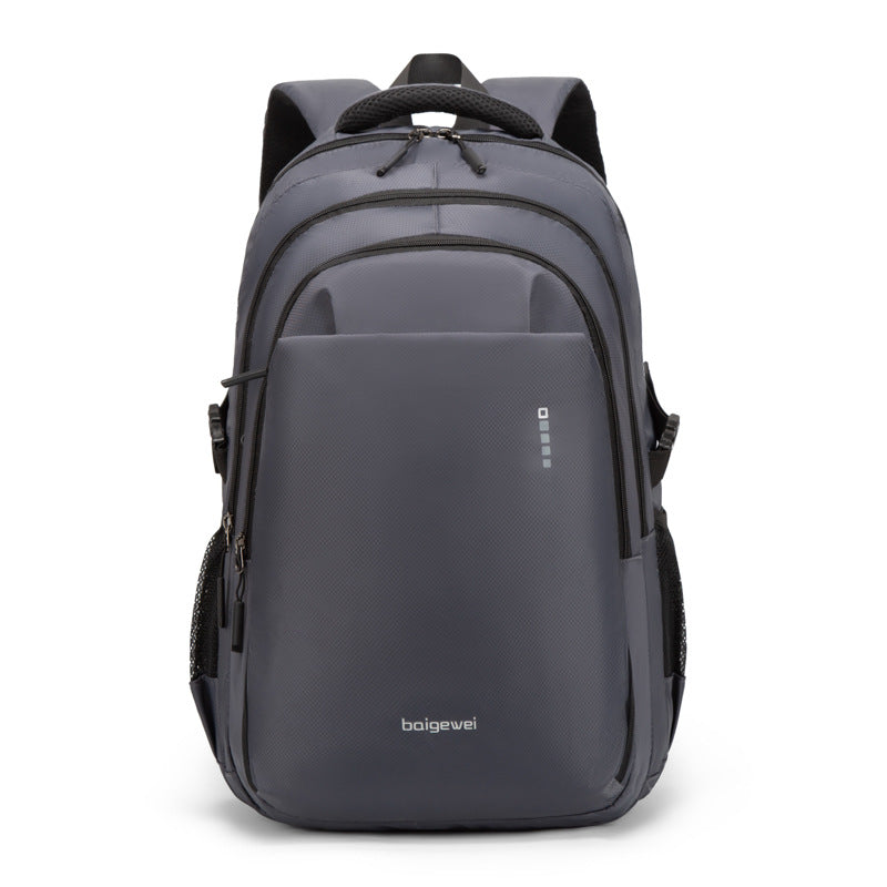 Men's Business Computer Simple Solid Color Multifunctional Backpacks