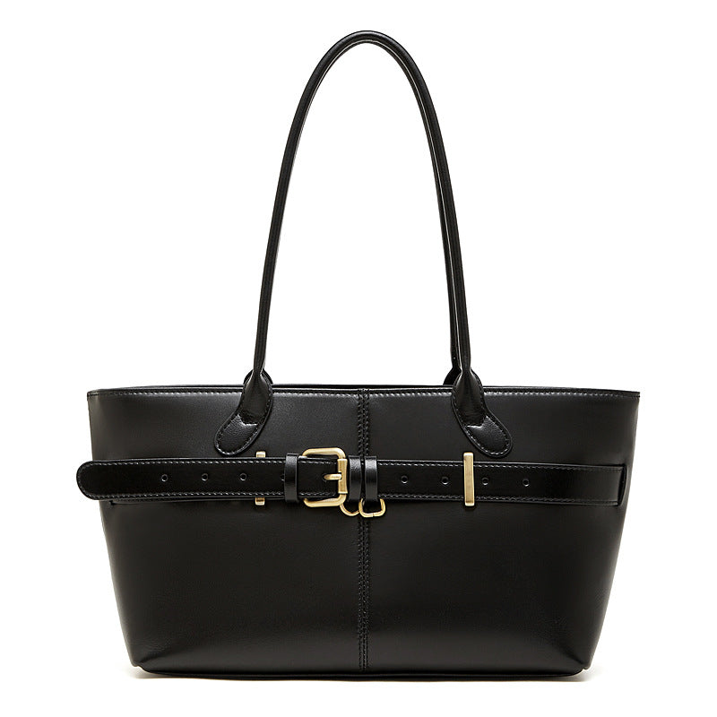 Women's Genuine Leather Winter Niche Commuter Vegetable Women's Shoulder Bag