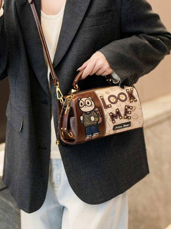 Women's Fashionable Portable Boston Girlfriends Shopping Retro Women's Shoulder Bag