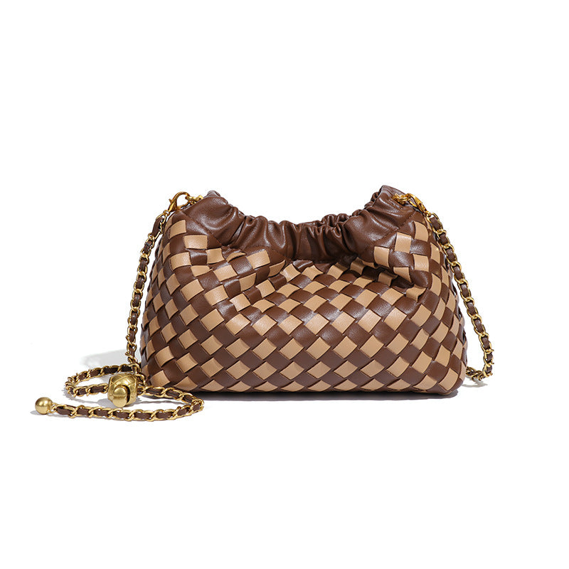 Women's Metal Chain Cloud Fashion Knitting Simple Trendy Women's Messenger Bag