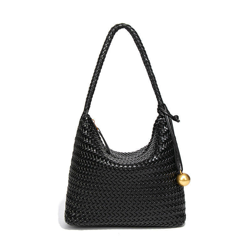 Women's Affordable Luxury Fashion Woven For Solid Tote Bags