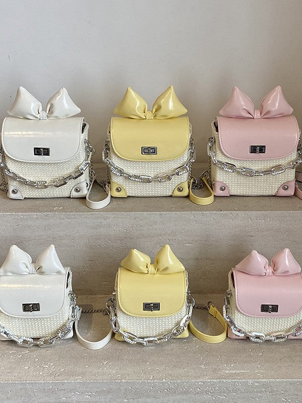 Women's Fashion Bowknot Mini Box High-grade Versatile Bags