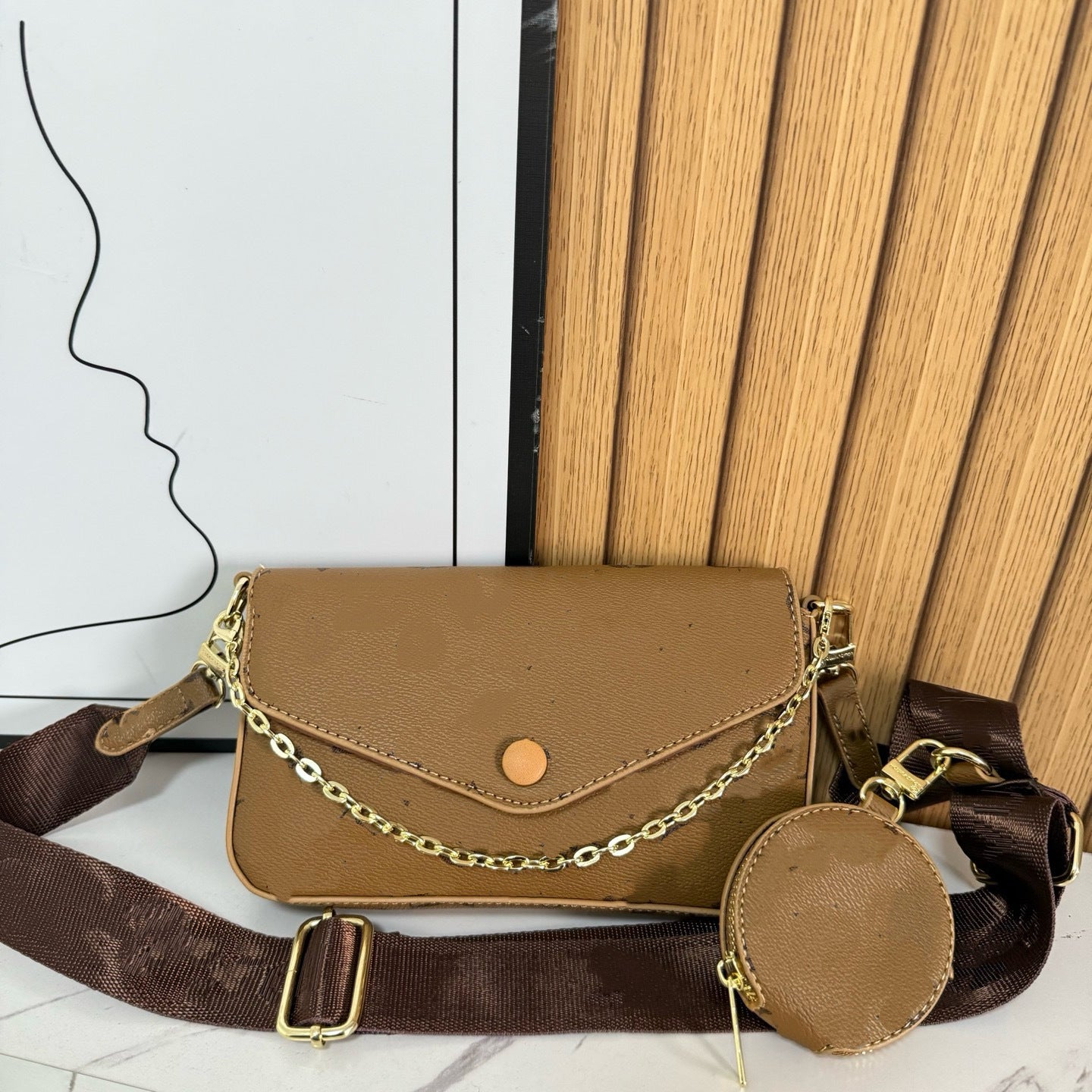 Women's Retro Minority Wide Strap Pillow Versatile Women's Messenger Bag