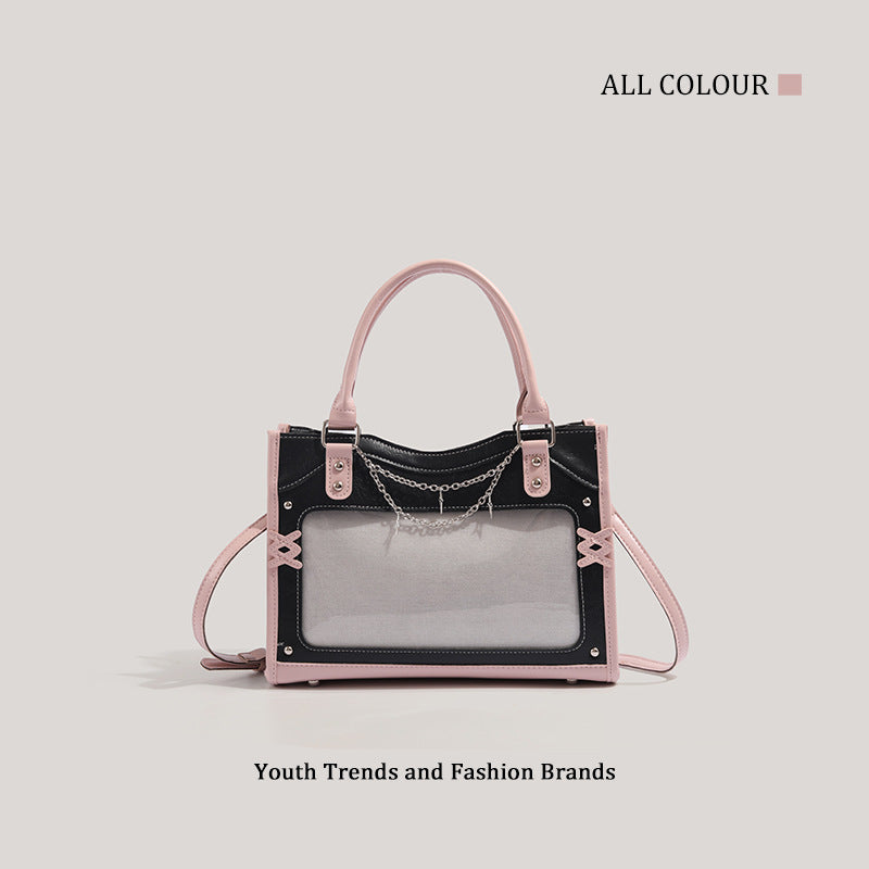Style Two-dimensional Snacks Cartoon Niche High-grade Sweet Handbags