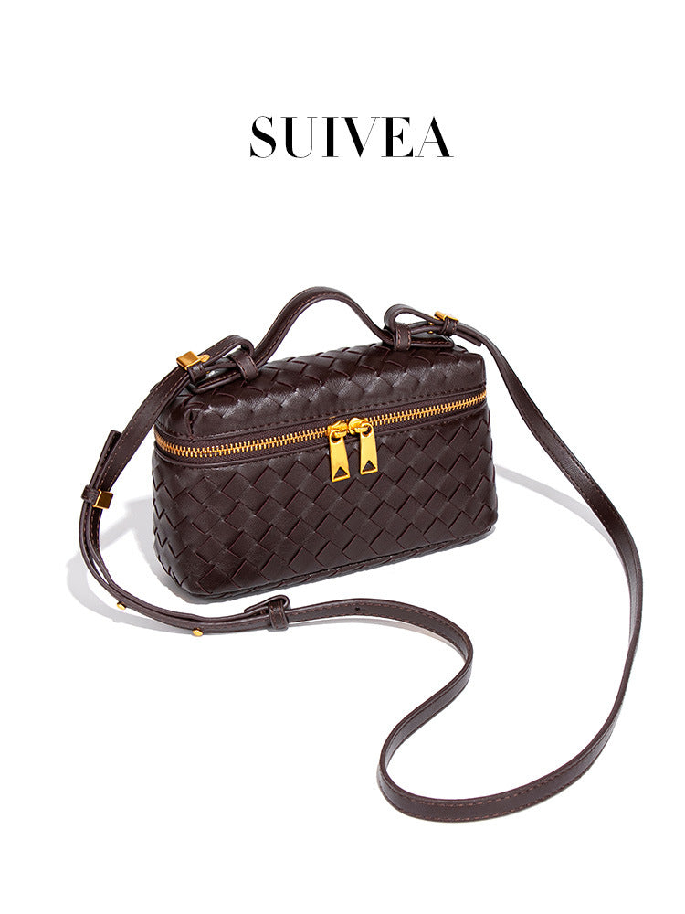 Women's Lunch Box Woven Retro Easy Matching Portable Women's Handbag