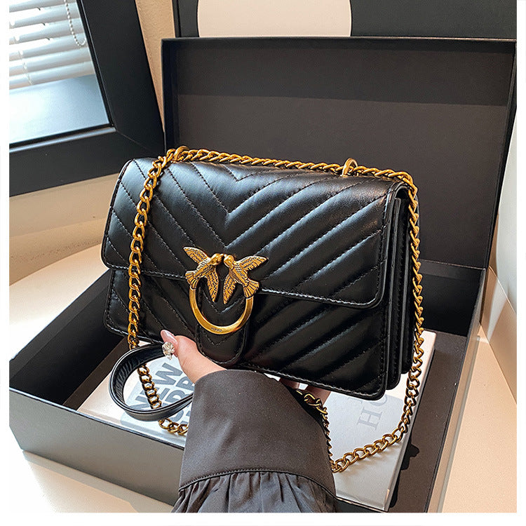 Twill Fashion Swallow Exquisite Underarm Chain Bags