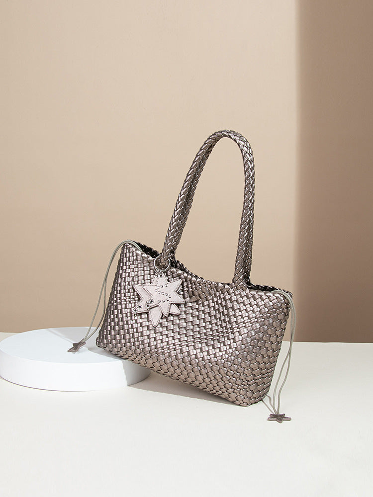 Five-pointed Star Ornaments Woven Design Large Capacity Bags