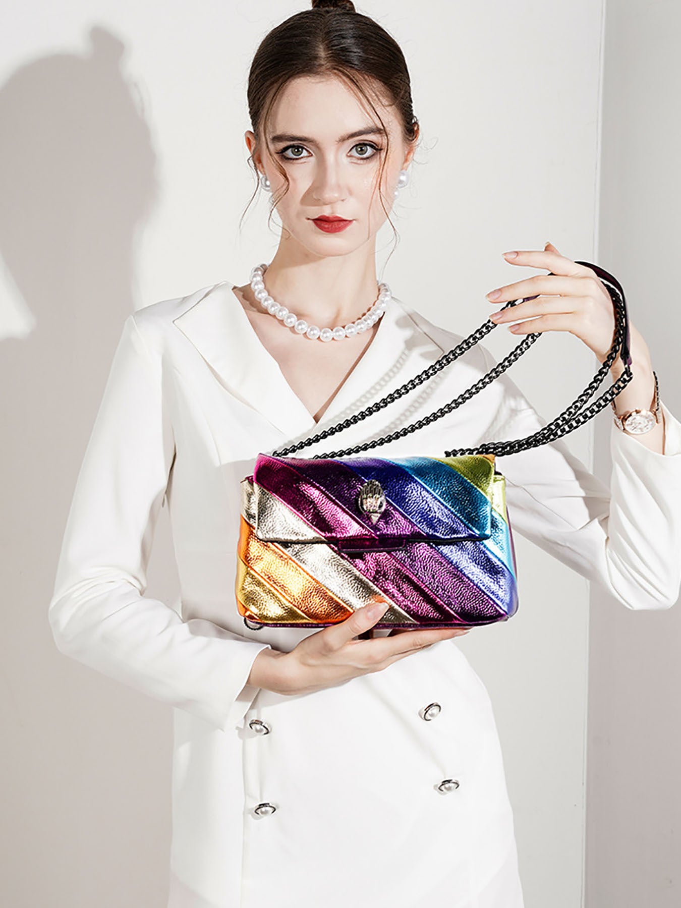 Women's Rainbow Chain Eagle Head Lion Ridge Bags