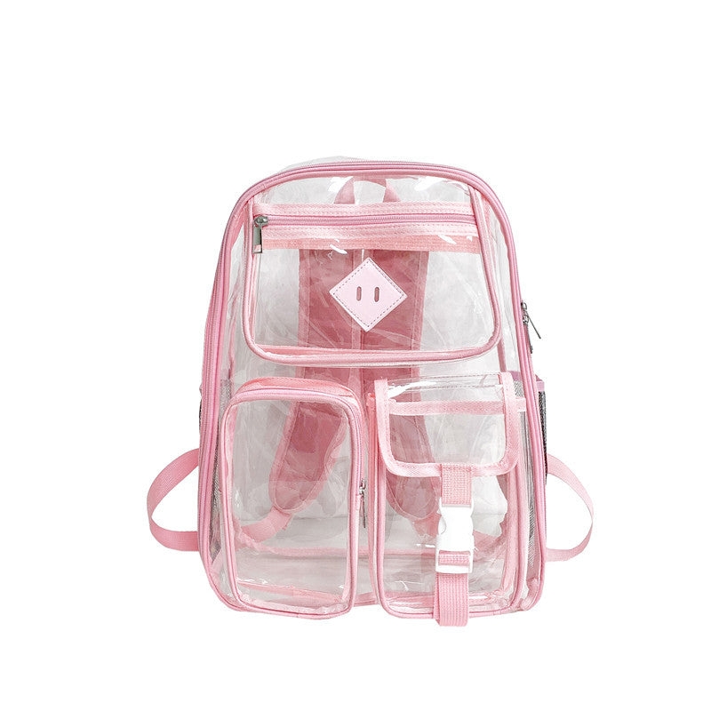 Women's & Men's Transparent Gel Korean Junior High Bags
