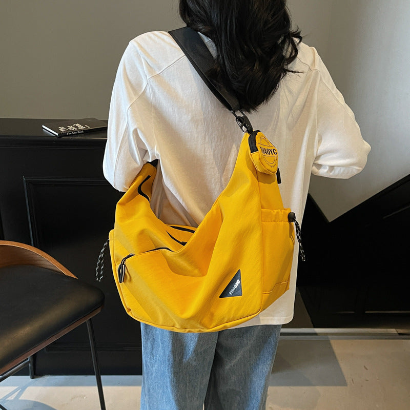 Capacity Canvas Simplicity Dumpling Advanced Sense Women's Messenger Bag