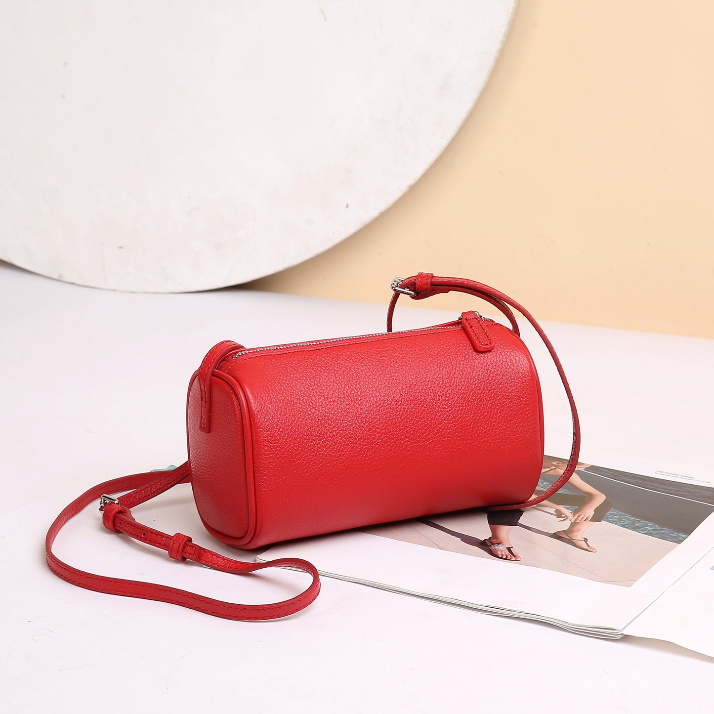 Women's Special Interest Light Luxury Leather Packet Pencil Pen Women's Messenger Bag