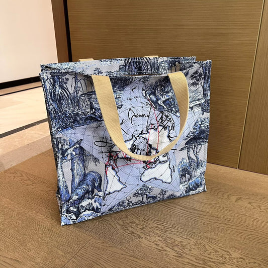 Popular Series Straw Overseas Version Large Makeup Bag