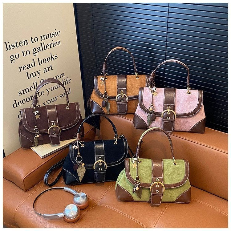Women's Style Suede Fashionable Large Capacity Commuter Bags