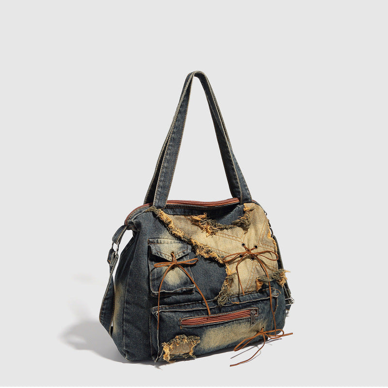 Women's Large Capacity Totes Hot Vintage Washed Bags