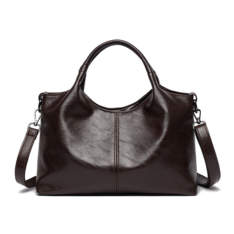 Women's Lightweight Simple Commuter Large Capacity Texture Soft Women's Shoulder Bag