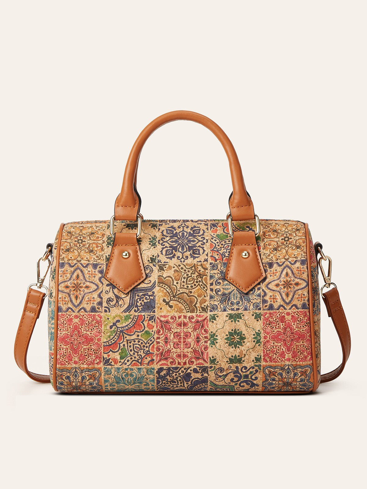 Slouchy Glamorous Pillow Round Printed Design Handbags