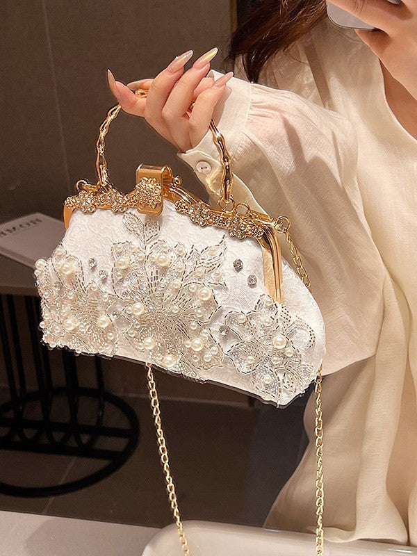 Embroidered Bamboo Ancient Style Cheongsam Banquet Clutch Women's Handbag