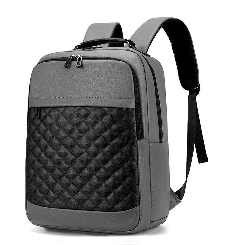 Men's Leather Large Capacity Computer Business Embroidery Bags