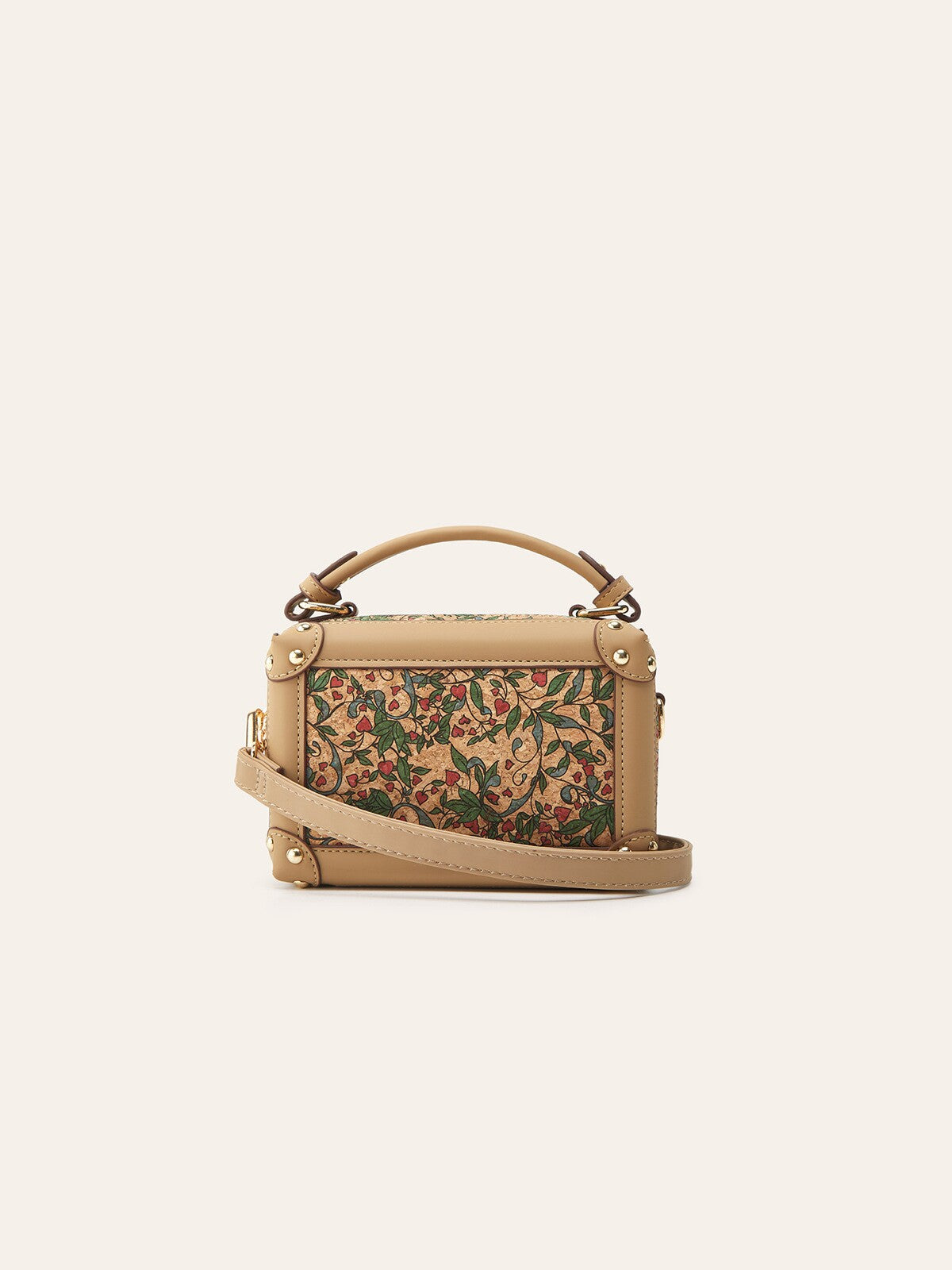 Ethnic Print Cork Tree Leather Bohemian Women's Handbag
