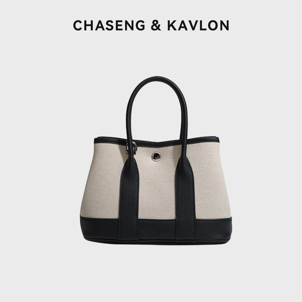 Women's Color Contrast Patchwork High-grade Portable Canvas Women's Handbag