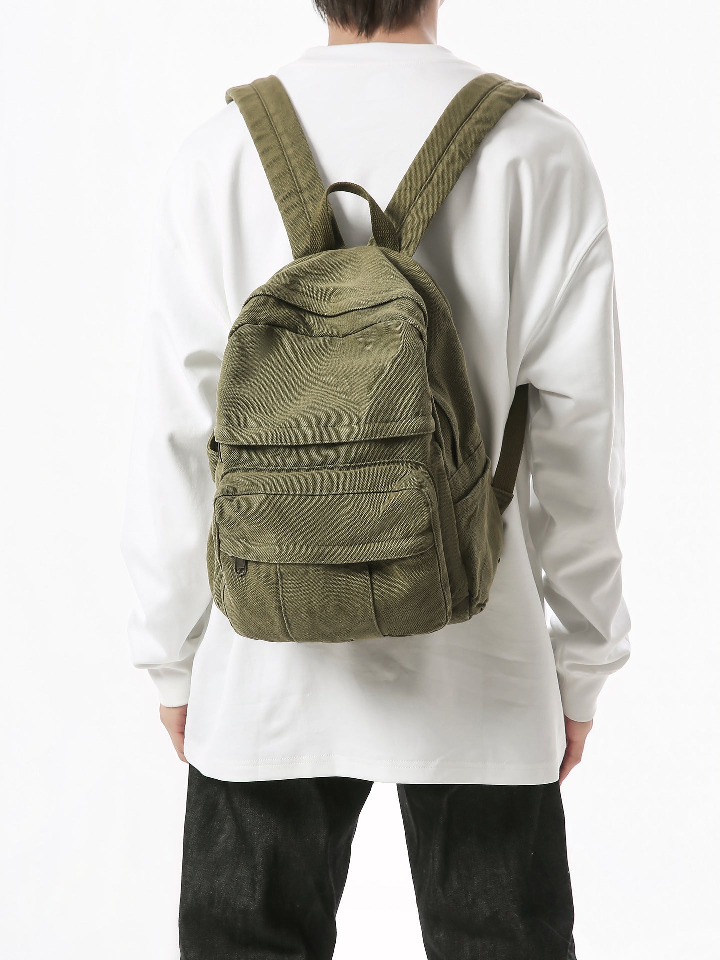Women's Korean Style Canvas For Fashion Trends Backpacks