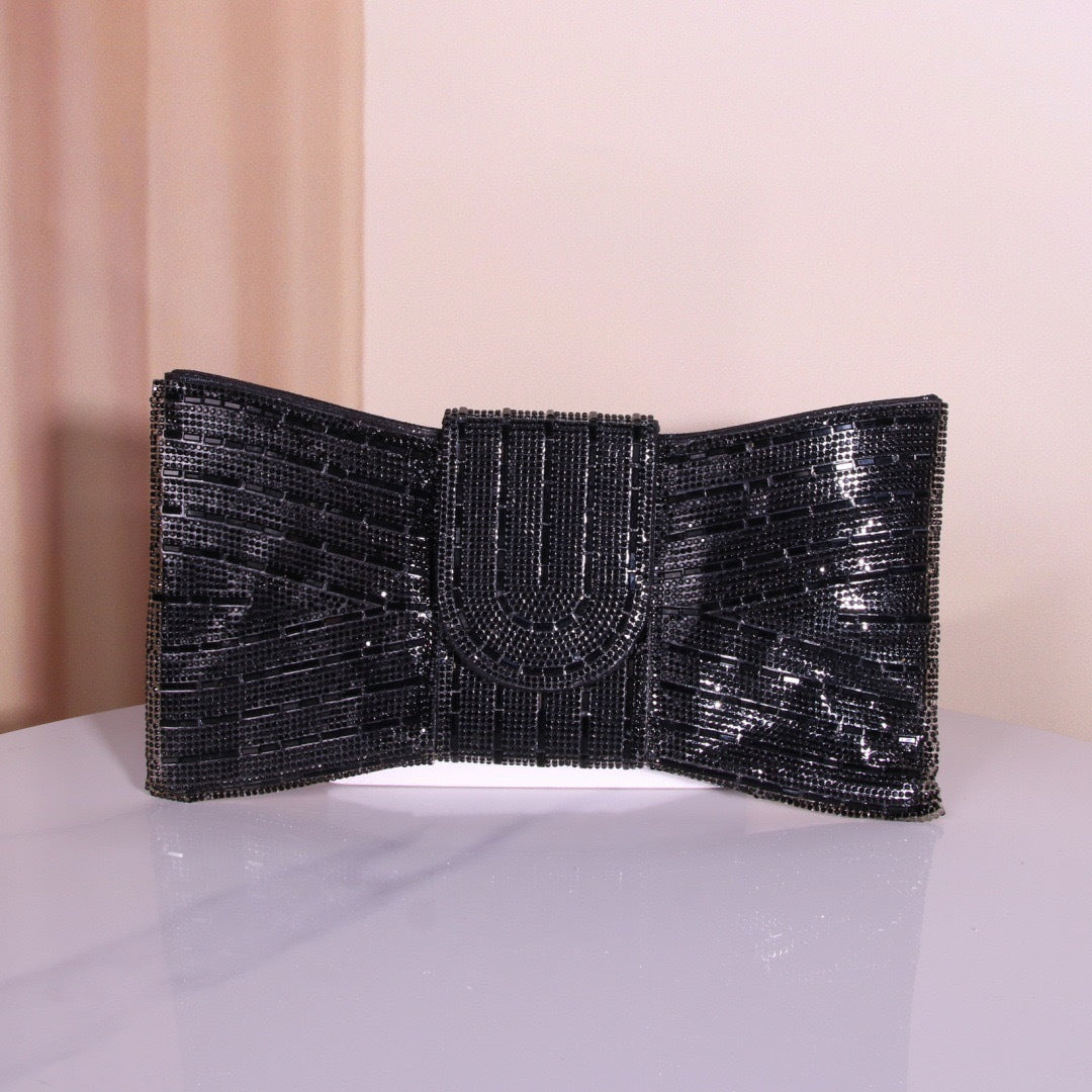 Retro High-grade Clutch Rhinestone Butterfly Dinner Makeup Bag
