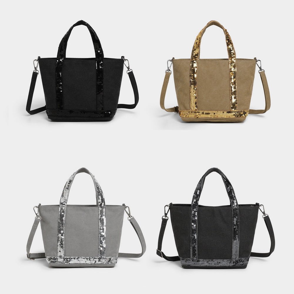 Trendy Women's Personal Leisure Trend Canvas Handbags